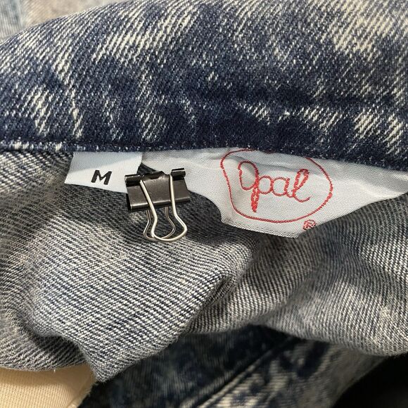 Vintage Opal Jean‎ Jacket Denim Wolf Moon Cactus Fringe Western NWT 80s 90s RARE - Picture 10 of 14